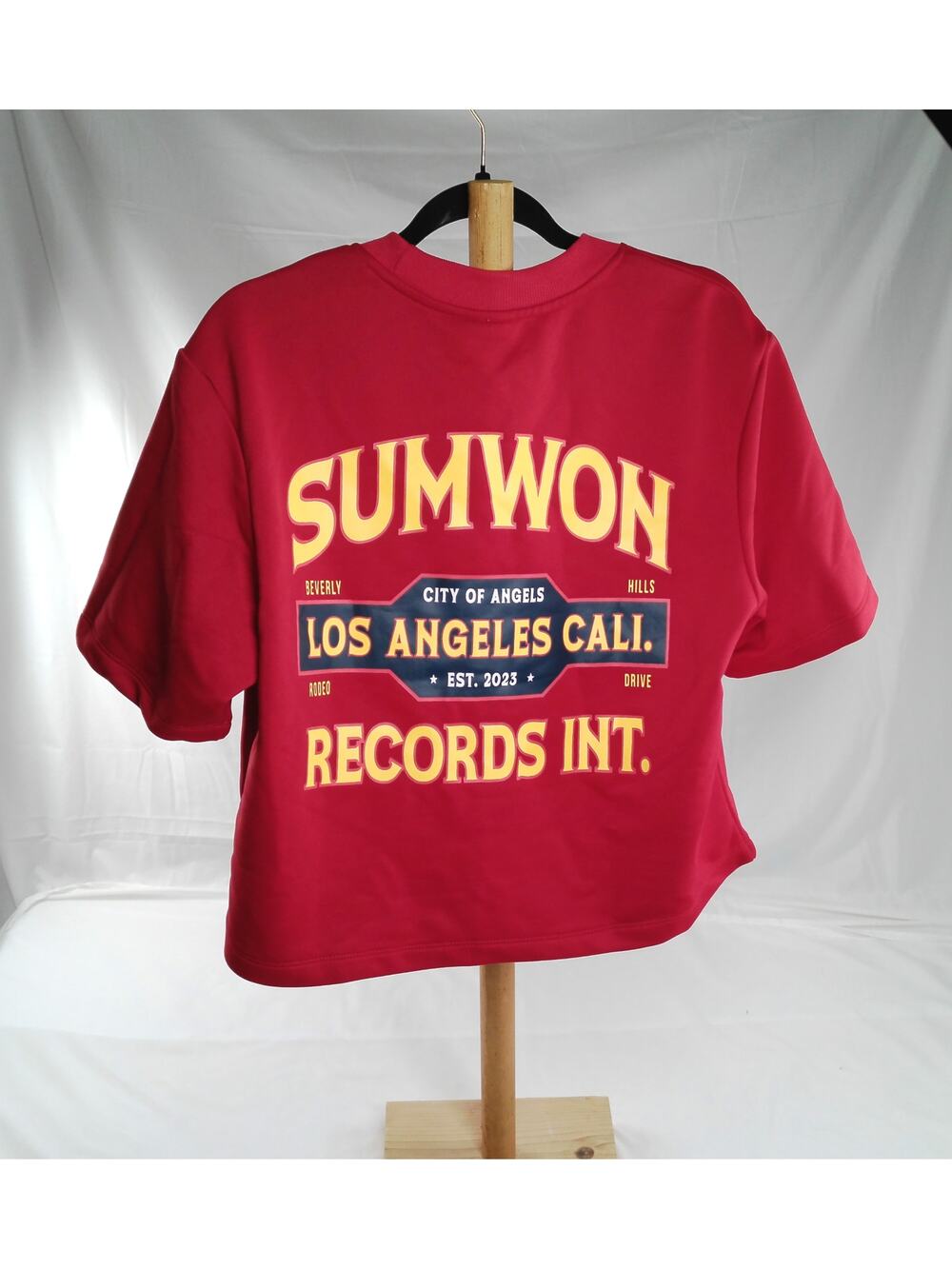 SUMWON Los Angeles Cali Records Int Graphic Cropped Boxy Tee XS
